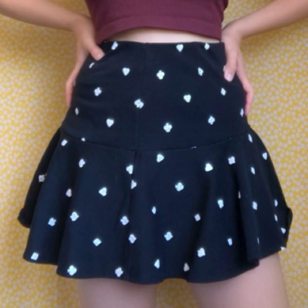 Black Hearts & Spades Skirt